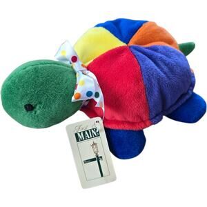 Vintage Menagerie First & Main Babe E Turtle Beanie Rattle Plush 10" NOS